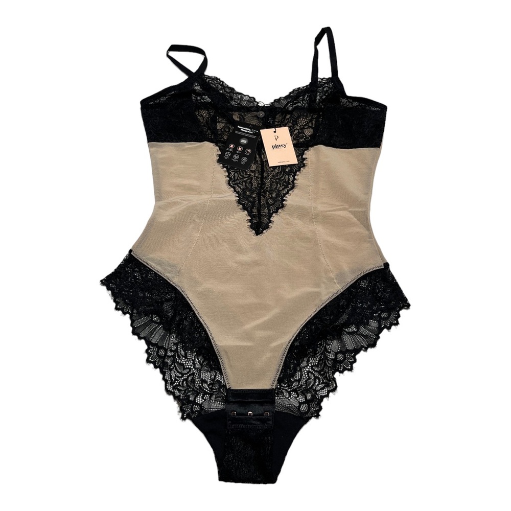 Pinsy Sculpting Lace Shapewear Bodysuit - Size XL-‎ NEW TAGS NWT